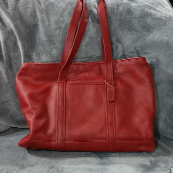 Coach Red Diaper/Tote Bag - Picture 1 of 4